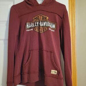 Harley-Davidson Maroon Pullover Hoodie